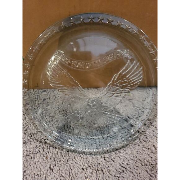 Commemorative Plate Year of the Eagle 8" 1782-1982 Freedom Justice Equality - Picture 2 of 4